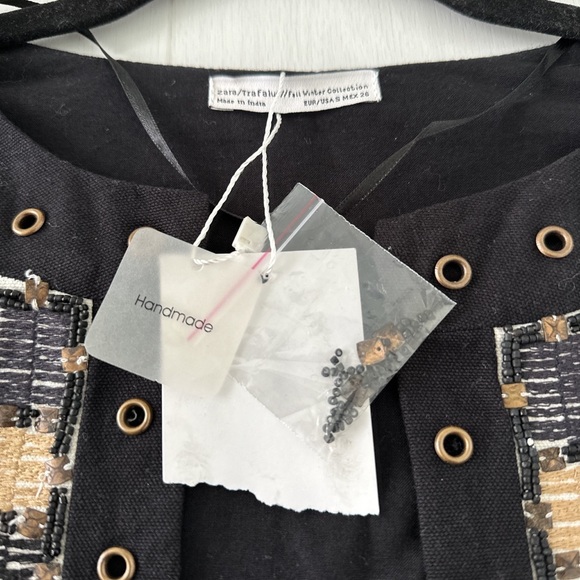 ZARA TRAFALUC HANDMADE JACKET - Picture 7 of 7